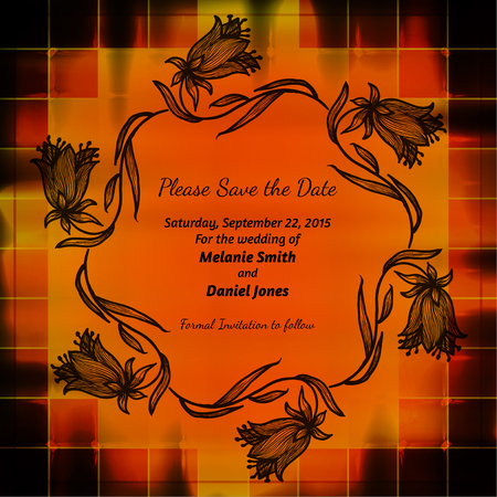 Creative colorful decorative design for invitations template.のイラスト素材