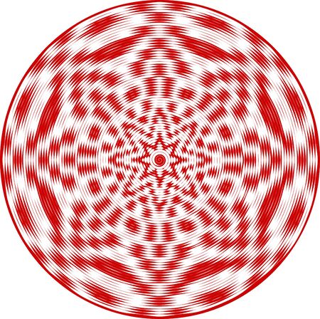 Abstract decorative shape of lines, design elementのイラスト素材