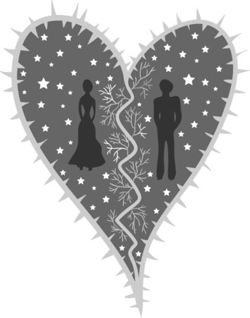Shape of a heart. Creative colorful element for design.のイラスト素材