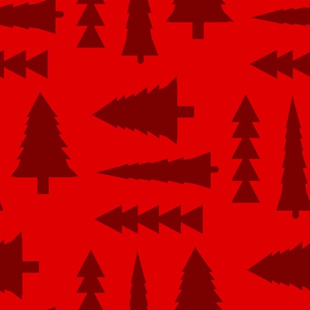 Abstract seamless christmas and new year background with spruce trees.のイラスト素材