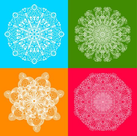 Ornamental card with mandala. Vintage decorative elements.のイラスト素材