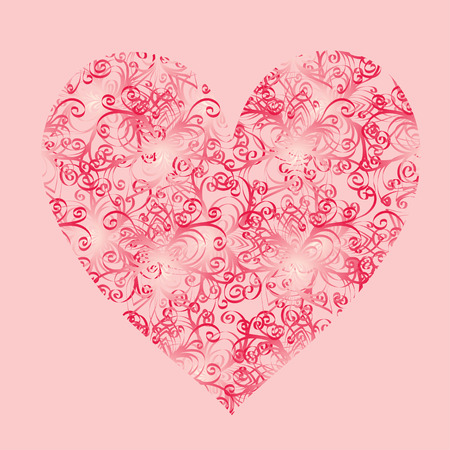 Shape of a heart. Creative colorful element for design.のイラスト素材