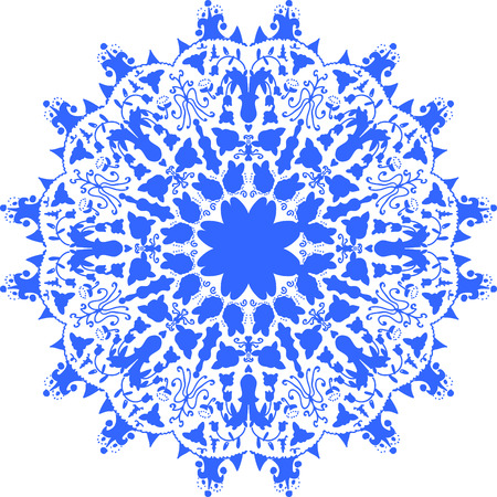 Ornamental card with mandala. Vintage decorative elements.のイラスト素材