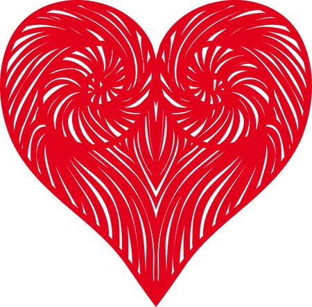 Shape of a heart. Creative colorful element for design.のイラスト素材