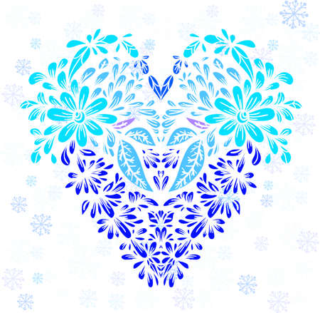 Shape of a heart. Creative colorful element for design.のイラスト素材