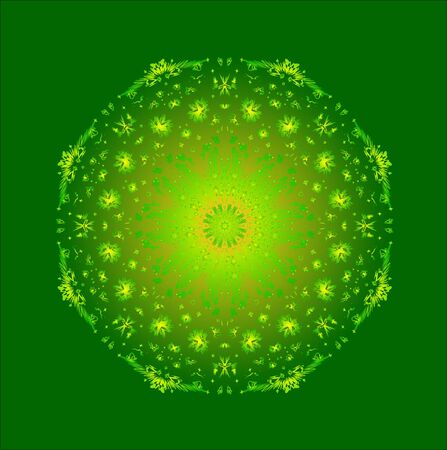 Ornamental card with mandala.のイラスト素材