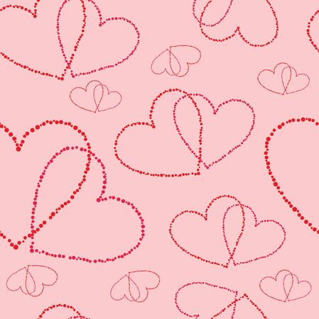 Seamless heart pattern background. Valentine day background.のイラスト素材