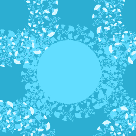 Seamless background with stylized floral and herbal motifs.のイラスト素材