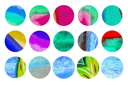 Hand painted colorful texture, element for designのイラスト素材