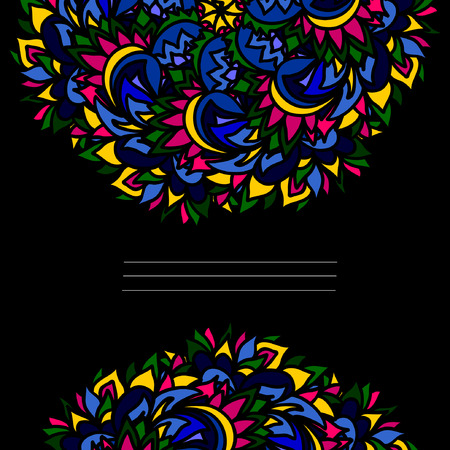 Abstract multicolored texture. Element for design. Ornamental backdrop. Ornate decor for wallpaper.のイラスト素材