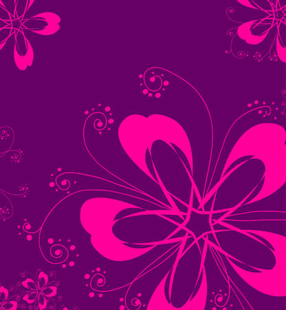 Seamless background with stylized floral and herbal motifs.のイラスト素材