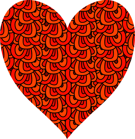 Shape of a heart. Creative colorful element for design.のイラスト素材