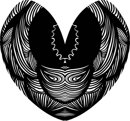 Shape of a heart. Creative colorful element for design.のイラスト素材