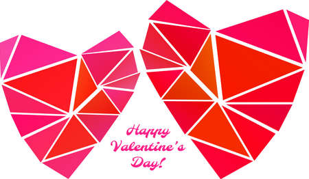 Shape of a heart. Creative colorful element for design.のイラスト素材