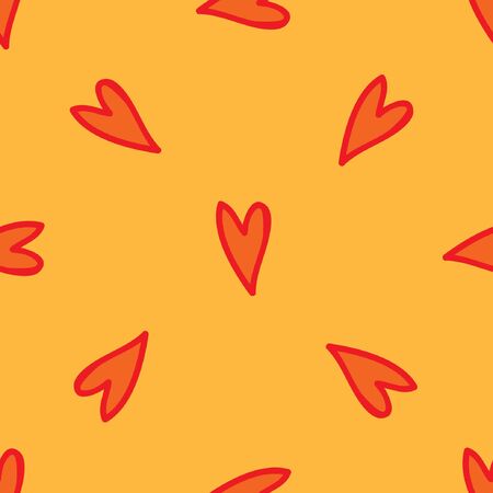 Abstract colorful seamless heart pattern. Valentine's day background.のイラスト素材
