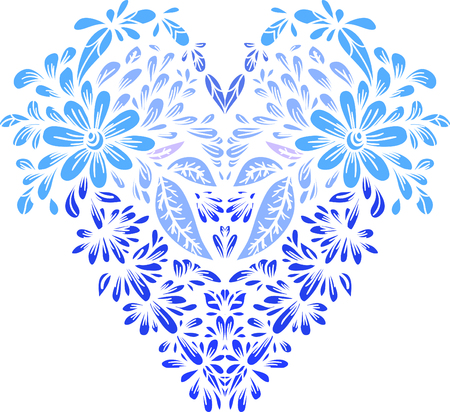 Shape of a heart. Creative colorful element for design.のイラスト素材