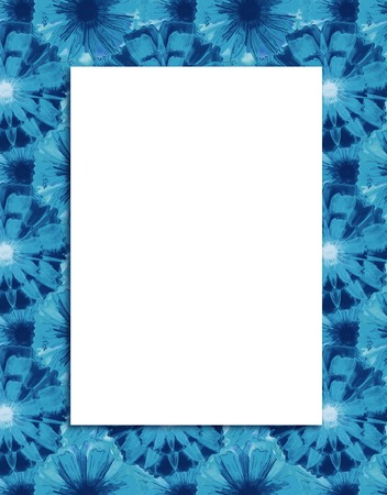 Hand painted colorful frame or border. Creative element for design.の写真素材