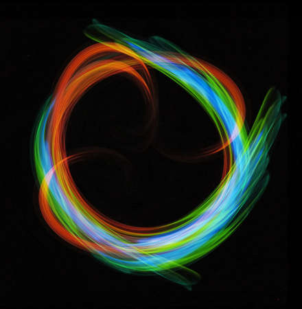 Abstract colorful bright swirl background with lighting effects.の写真素材