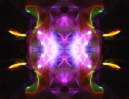 Abstract colorful bright swirl background with lighting effects.