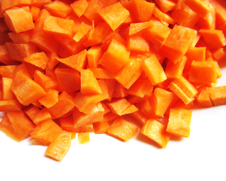 Close up of carrot and potatoes. Colorful raw vegetables.の写真素材