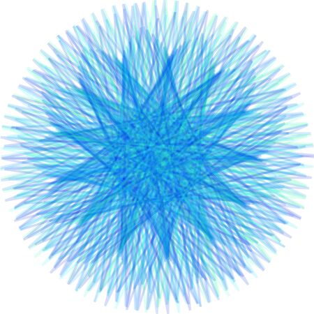 Abstract decorative spirograph circular element. Vector shape.のイラスト素材