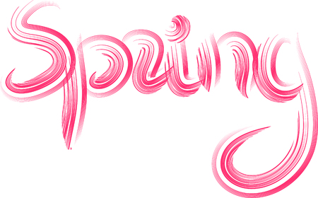 Word Springのイラスト素材