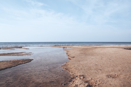 Seascape in Latvia, White Dune, Saulkrasti.の写真素材