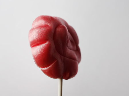 Sweet colorful lollipopの写真素材