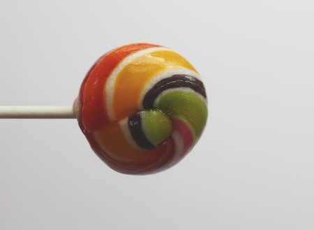 Sweet colorful lollipopの写真素材
