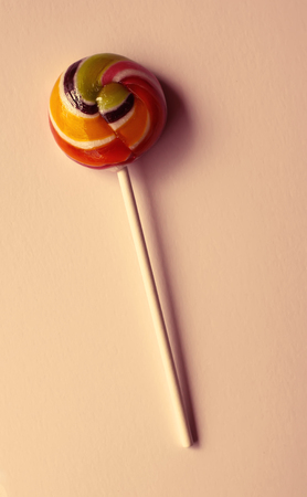 Sweet colorful lollipopの写真素材