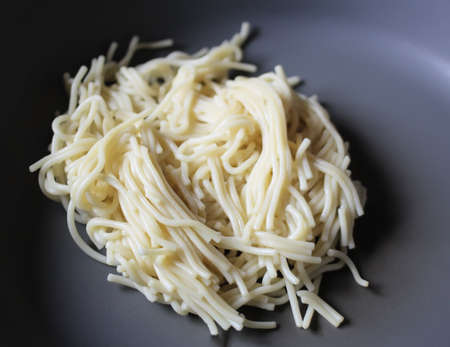 Spagetti close up.