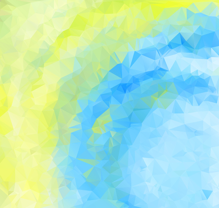 Abstract geometric colorful background of triangular polygons. Vector illustration. Retro mosaic triangle bright trendy pattern for web, business template, brochure, card, poster, banner design.のイラスト素材