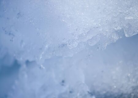 Fresh clean snow surface in a winter dayの写真素材