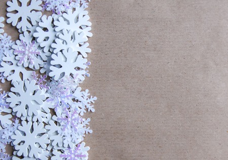 Christmas and New Year decorative  with small glitter stars. Colorful tinsel. Festive confetti....