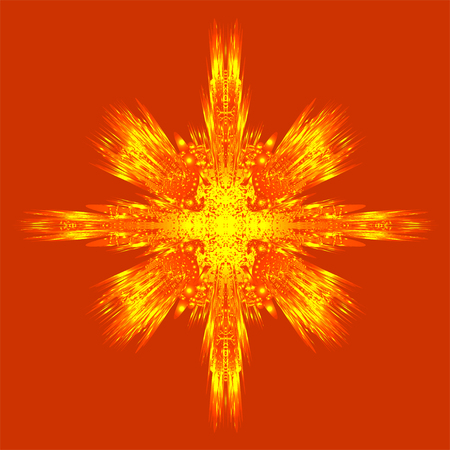 Abstract shape on bright background. Decorative design element.のイラスト素材