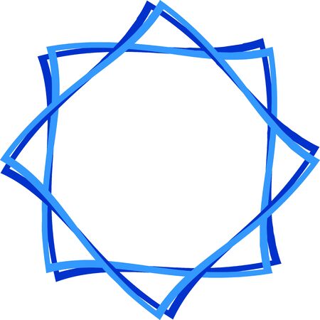 Abstract ornament. Doodle frame design.のイラスト素材