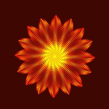 Shape of twisted lines in circle. Abstract illustration. Technology motion effect shape. Design elementのイラスト素材