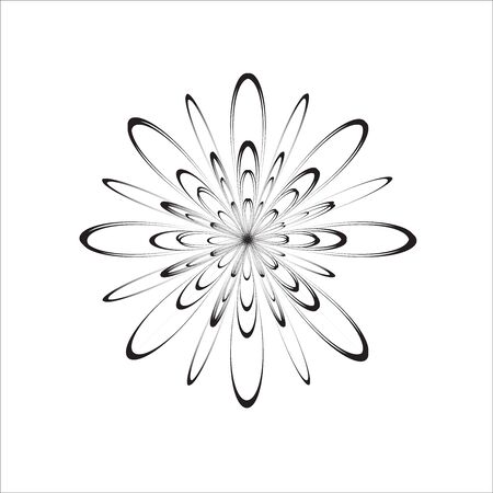 Abstract floral design element for cards, poster, banner, web.のイラスト素材