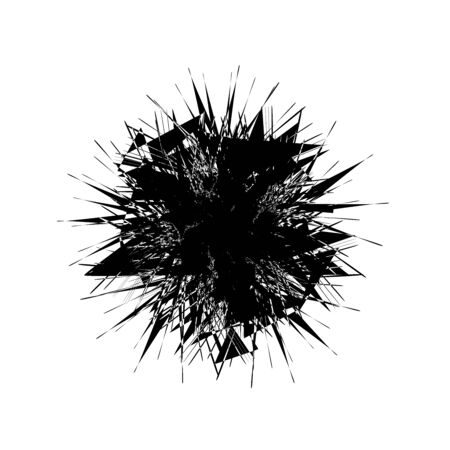 Vector abstract object. Explosion effect. Element for design.のイラスト素材