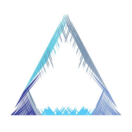 Abstract triangle shape on whiteのイラスト素材