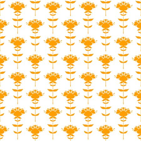 Seamless pattern of flowers. Summer, spring decorative texture for textile, stationery, scrapbook. Floral backgroundのイラスト素材