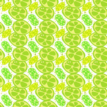 Seamless texture. Decorative background design with the sliced citrus summer fruits. Colorful vector pattern for textile, stationery, wallpaper, wrapping paper, web, scrapbook.のイラスト素材