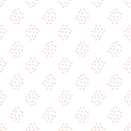 Seamless pattern of abstract dotted shapes. Decorative texture. Colorful abstract background.