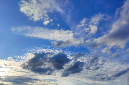 Blue summer sky with clouds