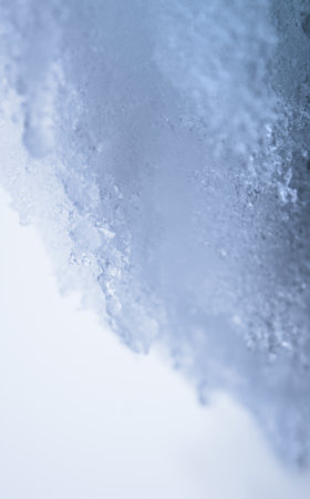 Melting ice surface close upの写真素材