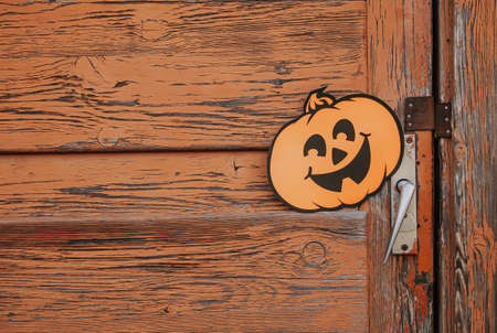 Halloween decor outdoors.の写真素材