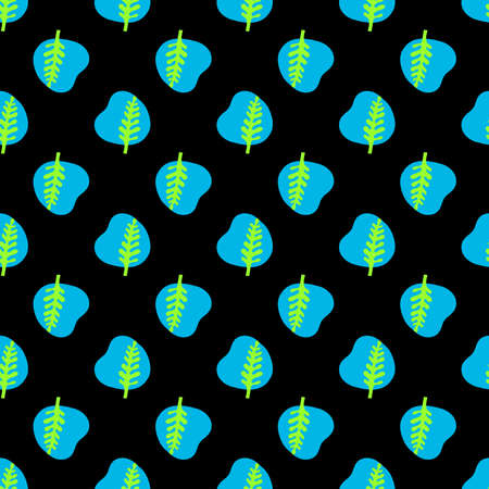 Seamless floral pattern. Decorative background with floral elements. Vector illustration.のイラスト素材