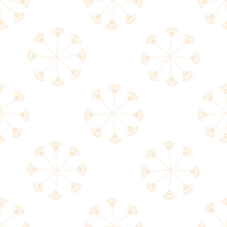 Seamless decorative pattern. Vector background in minimalists style.のイラスト素材