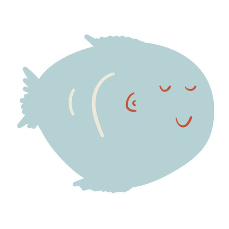 Funny animal. Vector illustration for print, poster, cards.のイラスト素材