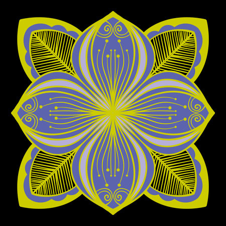 Elegant pattern. Decorative ornament in ethnic style.のイラスト素材